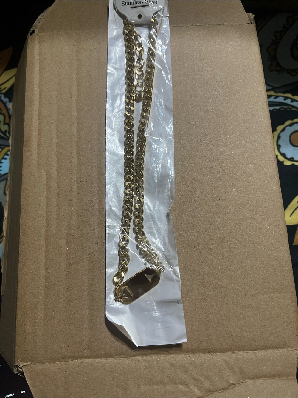 Gold Tone  stainless steel 14 k Women’s Chain Necklace